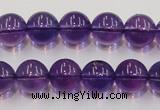 CSA06 15.5 inches 12mm round synthetic amethyst beads wholesale