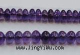 CSA08 15.5 inches 5*8mm rondelle synthetic amethyst beads wholesale