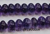 CSA09 15.5 inches 8*12mm rondelle synthetic amethyst beads wholesale