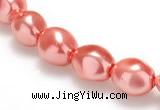 CSB01 16 inches 8*12mm nugget shell pearl beads Wholesale