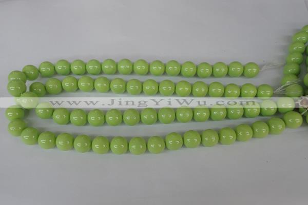 CSB101 15.5 inches 12mm round shell pearl beads wholesale