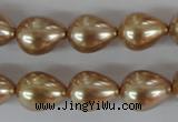 CSB109 15.5 inches 11*15mm teardrop shell pearl beads wholesale