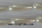 CSB116 15.5 inches 10*30mm teardrop shell pearl beads wholesale
