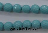 CSB1176 15.5 inches 12mm faceted round shell pearl beads