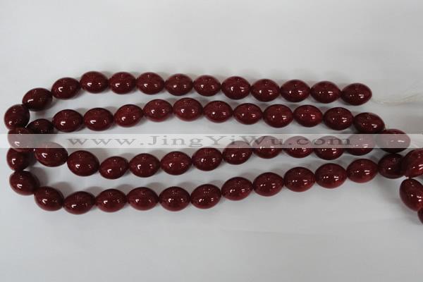 CSB122 15.5 inches 12*15mm rice shell pearl beads wholesale