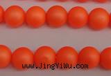 CSB1310 15.5 inches 4mm matte round shell pearl beads wholesale