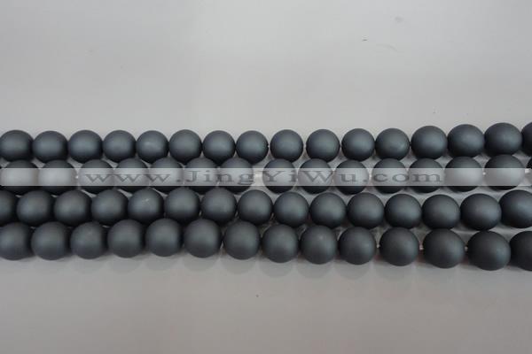 CSB1326 15.5 inches 6mm matte round shell pearl beads wholesale