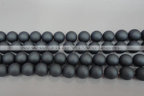 CSB1329 15.5 inches 12mm matte round shell pearl beads wholesale