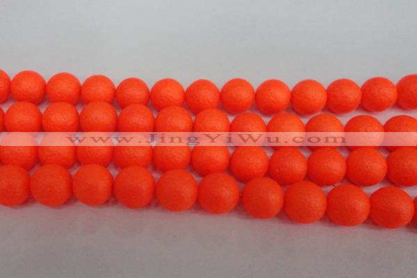 CSB1343 15.5 inches 10mm matte round shell pearl beads wholesale