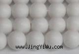 CSB1353 15.5 inches 10mm matte round shell pearl beads wholesale