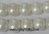 CSB136 15.5 inches 12*15mm – 13*16mm oval shell pearl beads