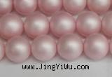 CSB1374 15.5 inches 12mm matte round shell pearl beads wholesale