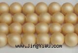 CSB1376 15.5 inches 6mm matte round shell pearl beads wholesale