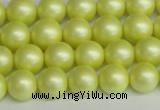 CSB1386 15.5 inches 6mm matte round shell pearl beads wholesale