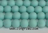 CSB1400 15.5 inches 4mm matte round shell pearl beads wholesale
