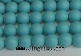 CSB1406 15.5 inches 6mm matte round shell pearl beads wholesale