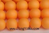 CSB1423 15.5 inches 10mm matte round shell pearl beads wholesale