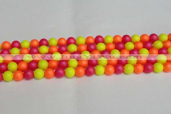 CSB1429 15.5 inches 12mm matte round shell pearl beads wholesale