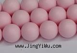 CSB1623 15.5 inches 10mm round matte shell pearl beads wholesale
