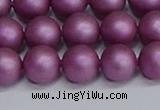 CSB1633 15.5 inches 10mm round matte shell pearl beads wholesale