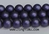 CSB1651 15.5 inches 6mm round matte shell pearl beads wholesale
