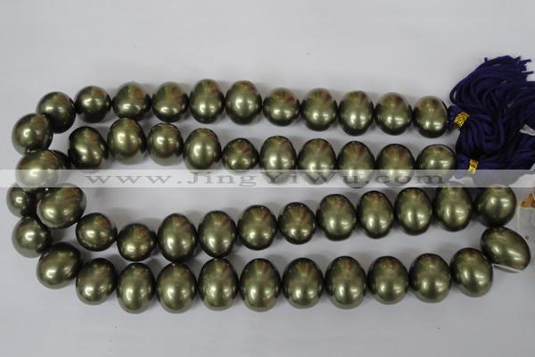 CSB167 15.5 inches 15*18mm – 16*19mm oval shell pearl beads