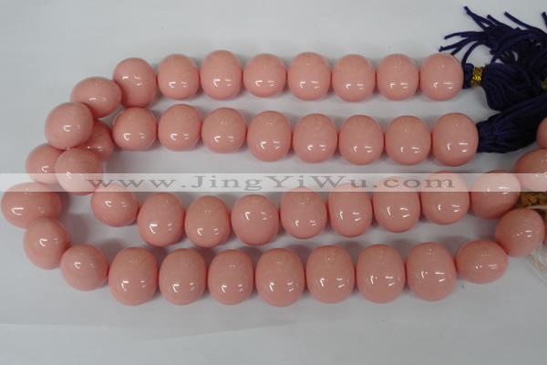 CSB168 15.5 inches 17*19mm – 18*20mm oval shell pearl beads