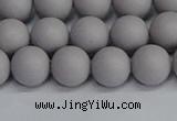CSB1681 15.5 inches 6mm round matte shell pearl beads wholesale