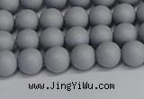 CSB1691 15.5 inches 6mm round matte shell pearl beads wholesale