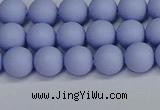 CSB1701 15.5 inches 6mm round matte shell pearl beads wholesale