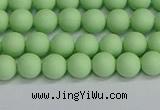 CSB1740 15.5 inches 4mm round matte shell pearl beads wholesale