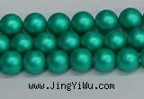 CSB1750 15.5 inches 4mm round matte shell pearl beads wholesale