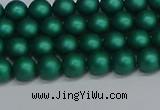 CSB1760 15.5 inches 4mm round matte shell pearl beads wholesale