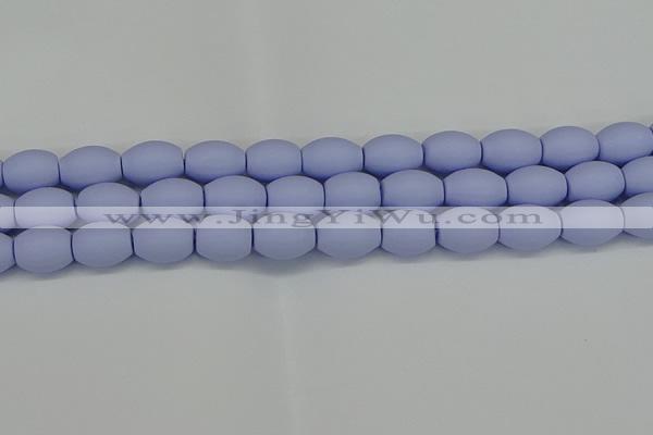 CSB2102 15.5 inches 10*14mm rice matte shell pearl beads
