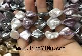 CSB2167 15.5 inches 16*16mm - 18*20mm baroque mixed shell pearl beads