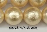 CSB2226 15.5 inches 16mm round wrinkled shell pearl beads wholesale