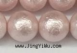 CSB2236 15.5 inches 16mm round wrinkled shell pearl beads wholesale