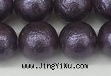 CSB2274 15.5 inches 12mm round wrinkled shell pearl beads wholesale