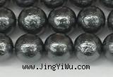 CSB2291 15.5 inches 6mm round wrinkled shell pearl beads wholesale
