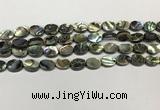 CSB4125 15.5 inches 8*10mm oval abalone shell beads wholesale