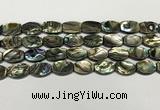 CSB4160 15.5 inches 10*14mm flat drum abalone shell beads wholesale