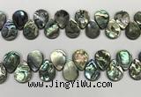 CSB4184 Top drilled 15*20mm flat teardrop balone shell beads