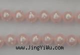 CSB429 15.5 inches 8mm round shell pearl with rhinestone beads