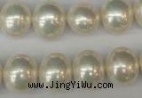 CSB800 15.5 inches 13*15mm oval shell pearl beads wholesale