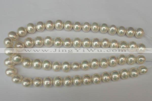 CSB800 15.5 inches 13*15mm oval shell pearl beads wholesale