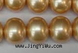CSB827 15.5 inches 16*19mm oval shell pearl beads wholesale