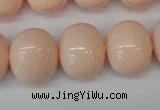 CSB834 15.5 inches 16*19mm oval shell pearl beads wholesale