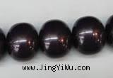 CSB839 15.5 inches 16*19mm oval shell pearl beads wholesale