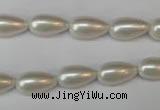 CSB855 15.5 inches 8*14mm teardrop shell pearl beads wholesale