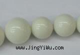 CSB925 15.5 inches 8mm - 14mm round shell pearl beads wholesale